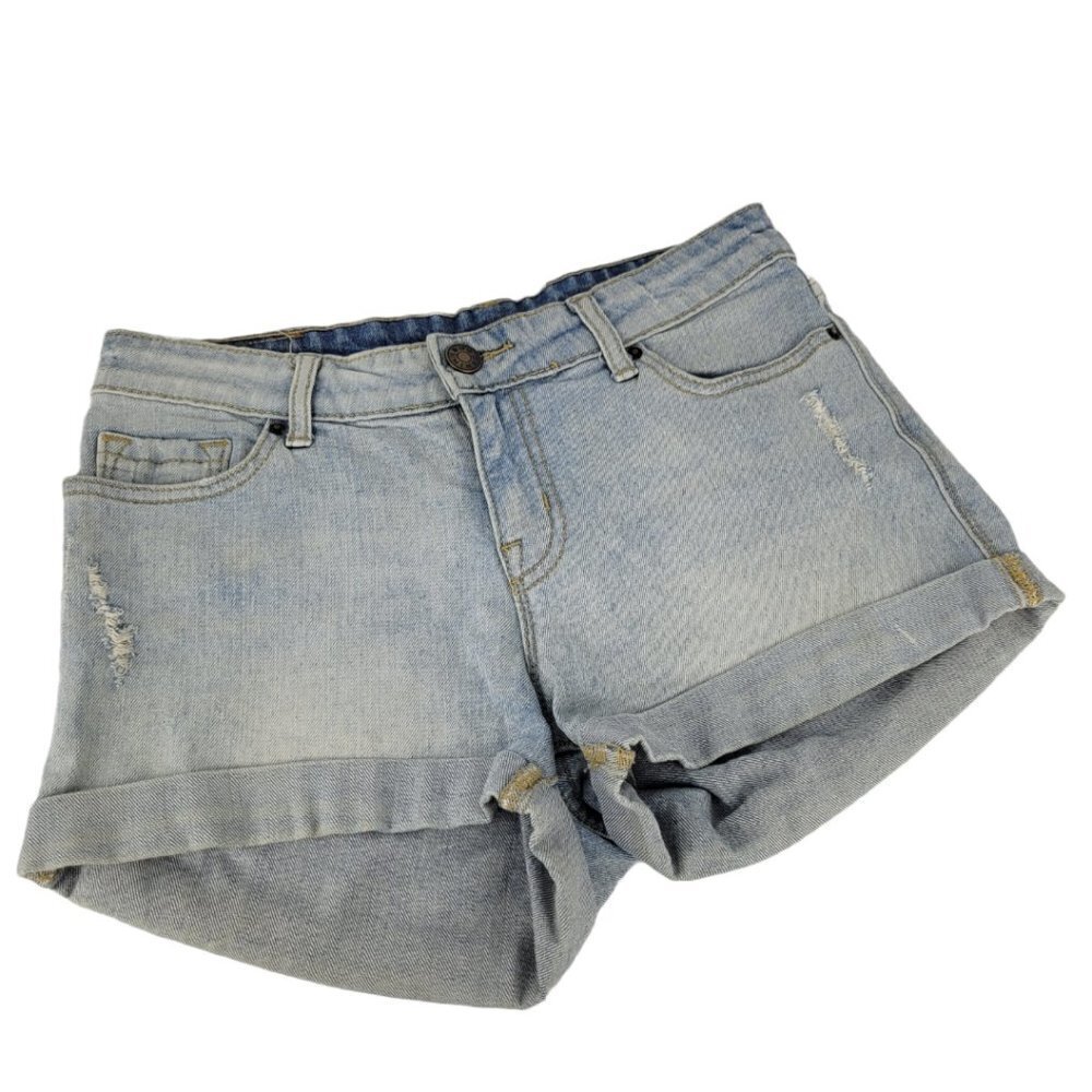 UO BDG Mid Rise Alexa 5 Pocket Cuff Shortie Denim Short 27